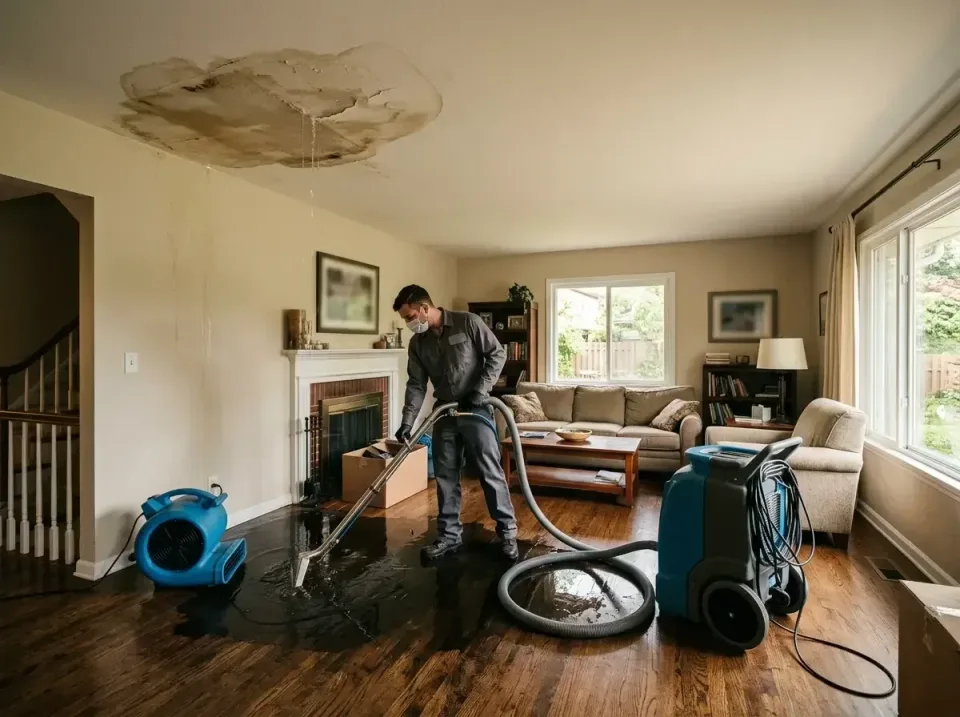 attic-pipe-burst-ceiling-drip-008 — frequently asked questions, Water Damage Restoration & Carpet Care in Hopkins, MN